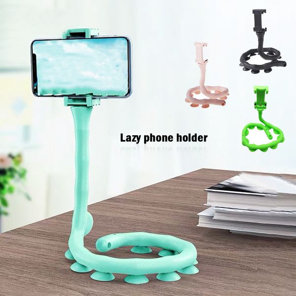 Universal Faul Handy Halter Flexible Arm Faltbare Halter Saugnapf Ständer Wand Schreibtisch Fahrrad Raupe Tragbare Halterung