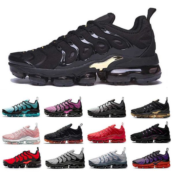 

black gold knit tn plus mens running shoes neon white ice blue grey tones men women trainers sports sneakers chaussures zapatos yolk yellow