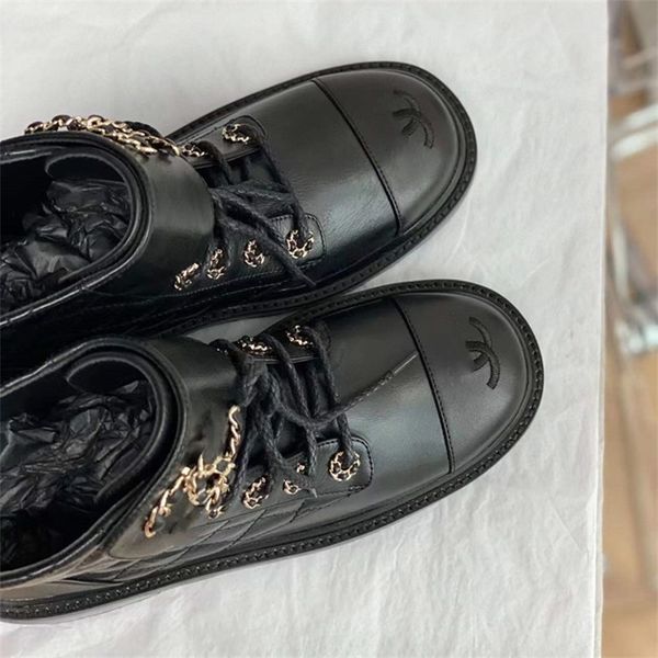 

boots small fragrant wind short boots women's autumn and winter lingge lace up thick soled martin increased middle tube british p0kb, Black