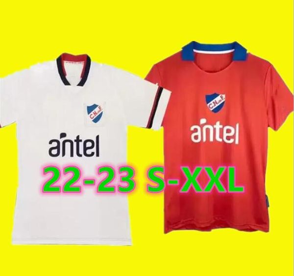 

22 23 uruguay club nacional soccer jerseys luis suarez 2022 2023 danilo home white brian ocampo alex carballo castro away red shirt asuncion, Black;yellow