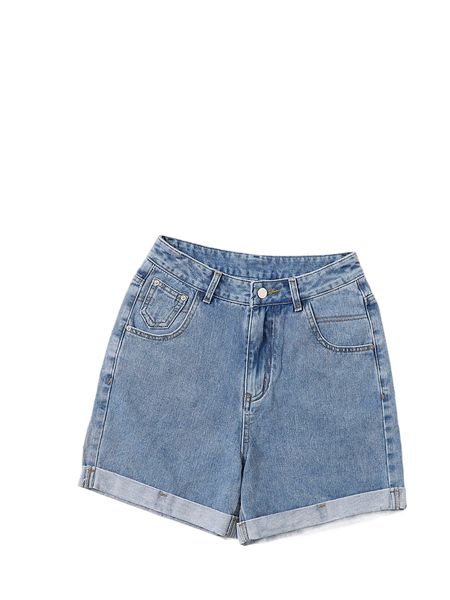 

zip fly solid denim shorts p2bc#, White;black