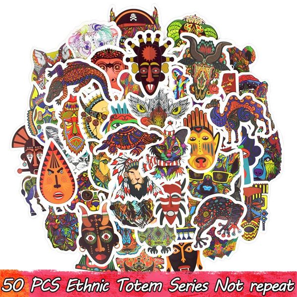 

50 pcs lot ethnic totem stickers decals for home decor diy lapluggage s237a