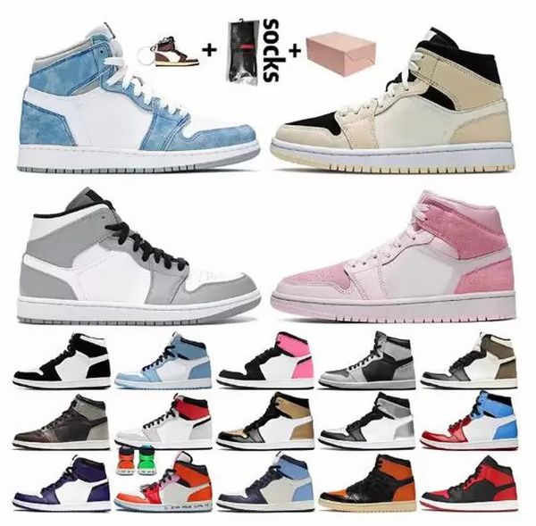 

jumpman1s mens fashion shoe womens basketball shoes sports high trainers sneakers, Black