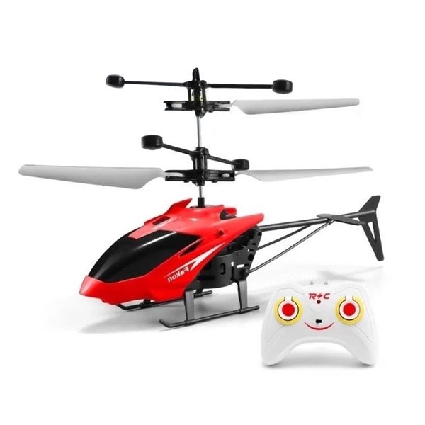Aereo telecomandato con elicottero leggero giocattolo modello regalo sorpresa volante all'aperto per bambini 220321