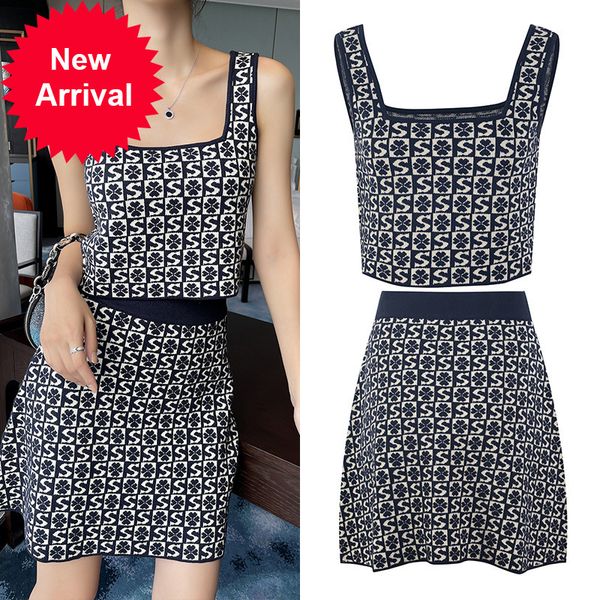 

early vest suspender sweater suit trendy women's clothing wholesale, White