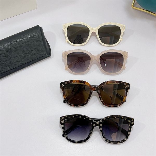 

sunglasses arc de triomphe overprint ins same large frame sunglasses cl40167, White;black
