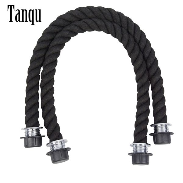 

tanqu 1 pair long short black natural hemp rope handle for o bag accesorios obag women handbags classic mini eva handbags 220713
