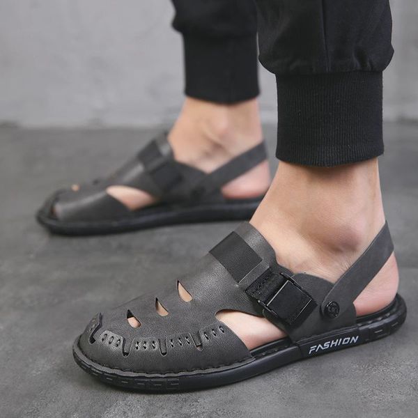 Sandálias Vietnã Sandel Erkek Cuero Sandali Sandalet Sandalet Sandale Casa Zandalias Verano Cour Cuir Masculino Rasteira Sandalle Hommesandal