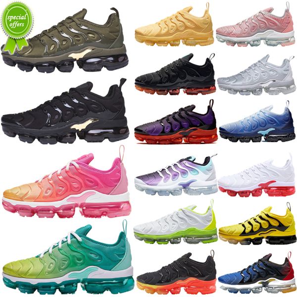 

2022 tn plus running shoes men women trainers triple black red white barely volt usa wolf grey aqua silver particle hyper blue mens sport ou