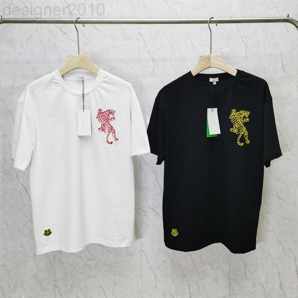 

women's t-shirt designer climax brand k family summer tiger printed cotton short sleeve men women couple t-shirt head street fashion lo, White