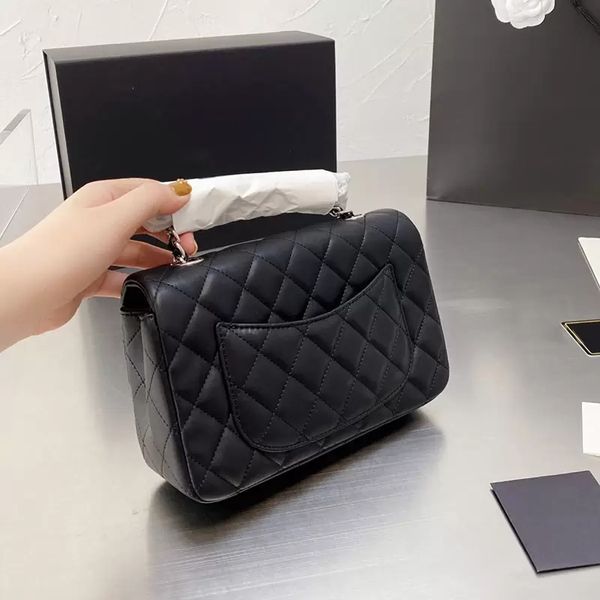 

new designer classic mini le fashion lambskin bags quilted chain strap adjustable gold metal hardware chain crossbody shoulder purse luxury