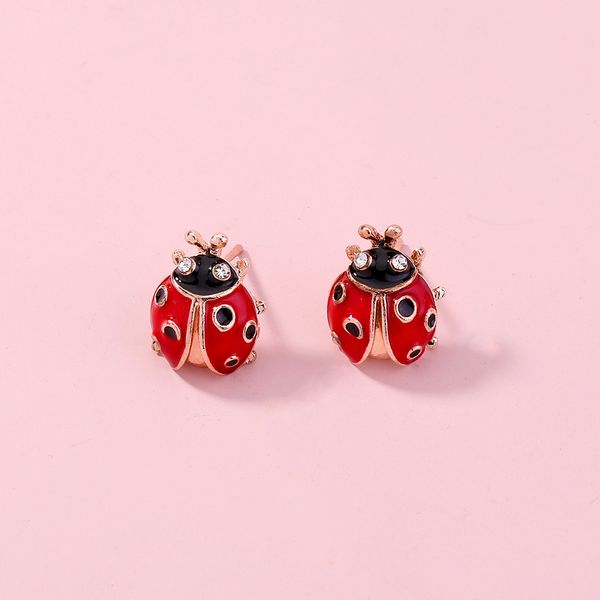 

fashion designers accessories europe and america cross border ornament cute simple insect diamond students earring accessories female outdoo, Silver