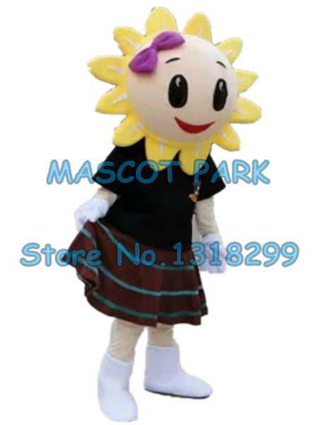 Mascote boneca traje de girassol mascote traje flor mascote personalizado tamanho adulto personagem de banda desenhada cosply carnaval traje 3167