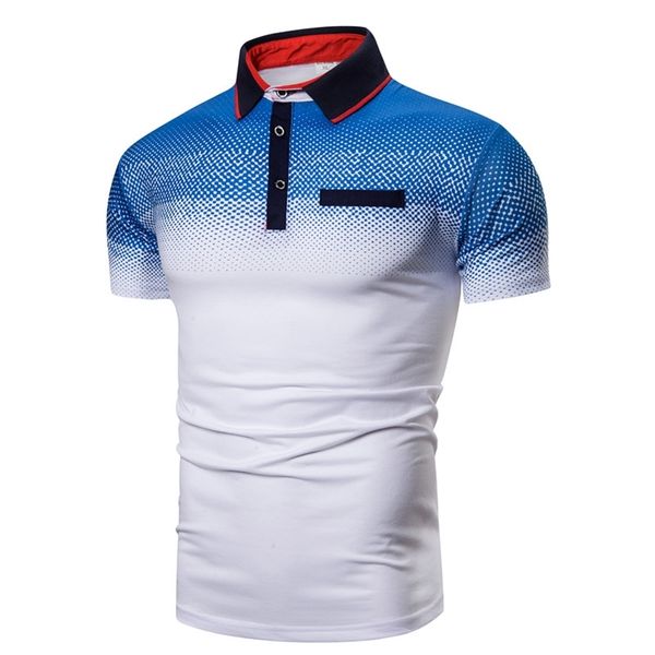 

short sleeve mens personalized slim polo shirt casual 220618, White;black