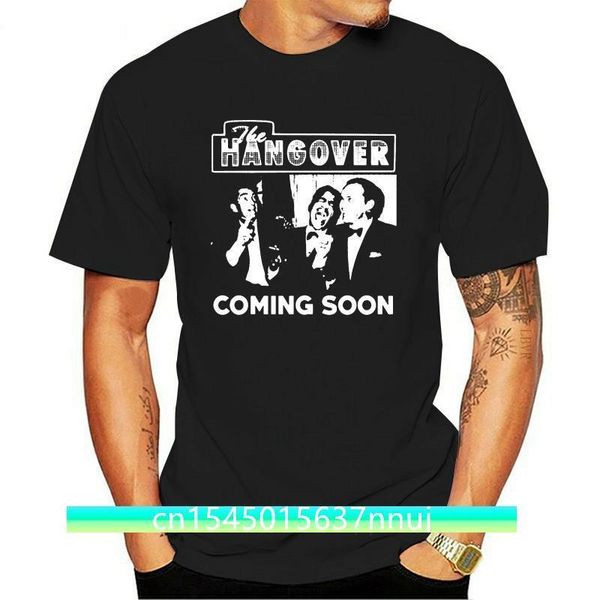 The Hangover Rat Pack Parody Filmi Komik Fan Tişört Üstler Baskı Mektupları Erkekler Tshirt 220702