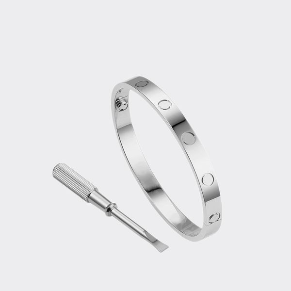 

love screw bracelet designer bracelets fashion women bangle luxury jewelry classic titanium steel alloy gold-plated colors gold/silver/rose, Black