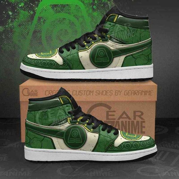 

avatar earth nation sneakers the last airbender custom shoes, Black