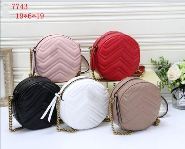 

2022 gold sliver chain new round bag handbag lady shoulder bags cross body bags hardware ladies wallet phone bag fashion vogue tide chic sli