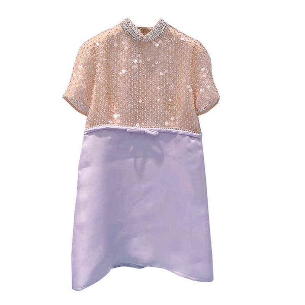 

2022 early autumn new heavy industry dress french temperament sequin girl miu dress woman, Black;gray
