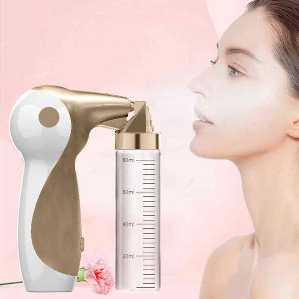 

portable nano oxygen sprayer upgraded nozzle airbrush mini air compressor facial moisturizing hydrating rejuvenation machine 220526