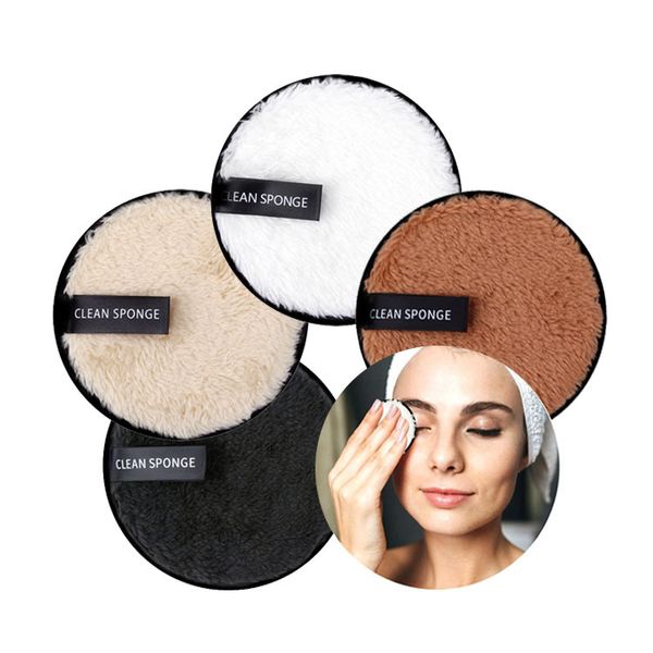 10 cm * 1,5 cm Weiche Faser Make-Up Entferner Pad Wiederverwendbare Gesicht Sauber Schwamm Tuch Handtuch Cosmetic Puff