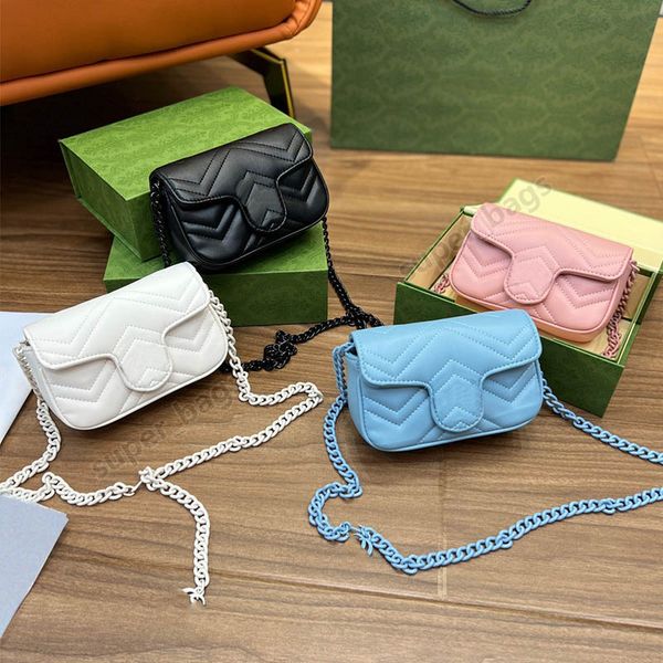 

women mini marmont bags designer bags luxury crossbody chain bag cowhide leather fashion lady purse clutch flaps tote three sizes with box