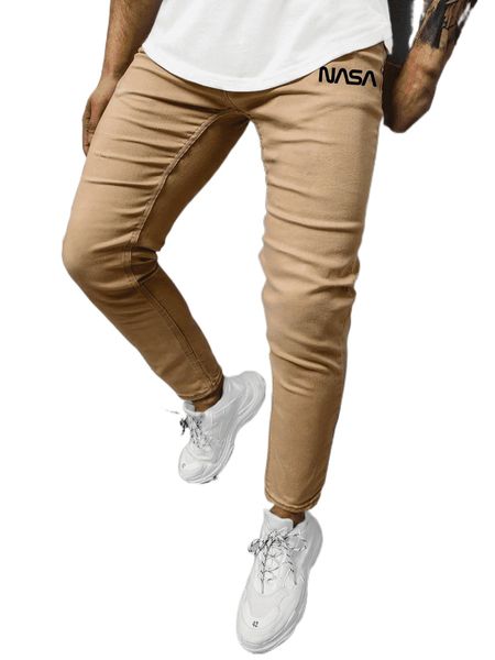 

men letter graphic pants s1jq#, Black