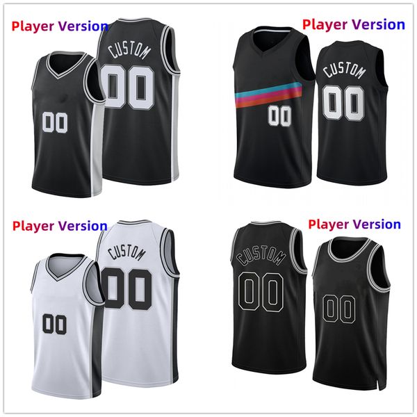 

authentic stitched player version basketball jerseys custom 14 blake wesley 10 jeremy sochan 22 malaki branham 17 doug mcdermott 7 josh rich, Black;red