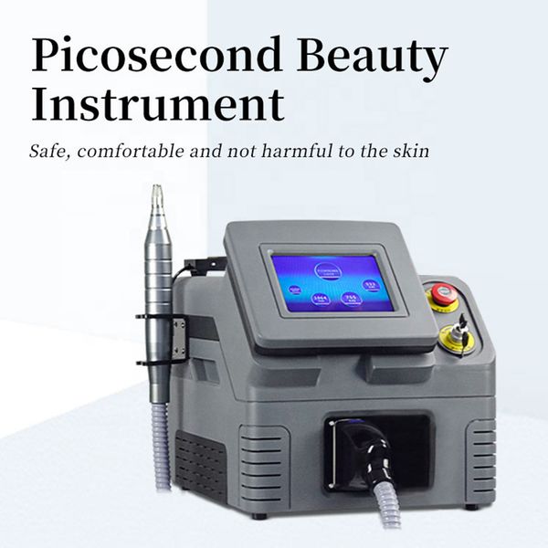 

2022 5 treatment probes korean professional picosecond pico laser tattoo remover machine 755nm probe honeycomb focused technology fast effec, Black