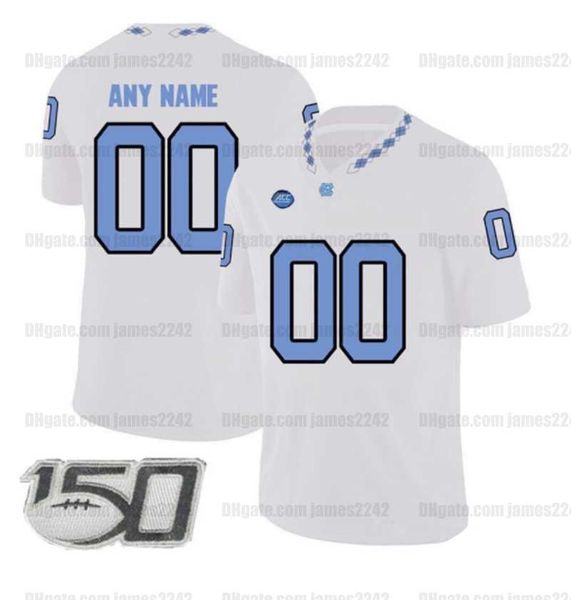 

football jerseys custom unc football jersey brown surratt downs simmons newsome howell williams gemmel vohasek walston fox stitched white bl, Black;red