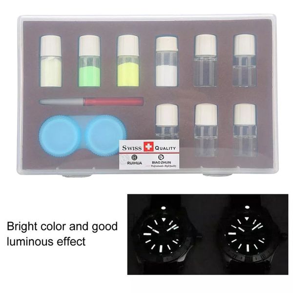 

watch tools 4 color professional luminous powder dial set part repair accessories for maker 220617