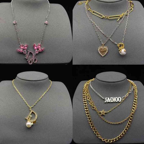 

pearl bee letter pig nose necklace female heart-shaped star classic neck chain, Silver