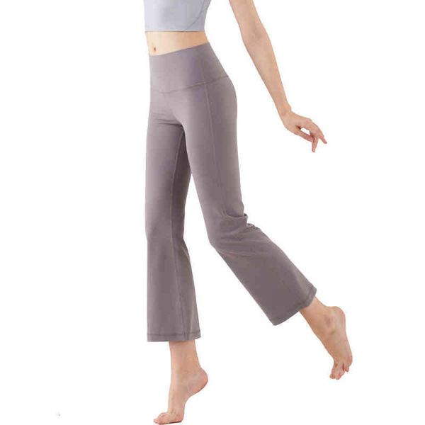 

l-06 women's yoga pants solid color nude sports shaping high waist tight flared fitness loose fit joggers gym clothes women panties, Black