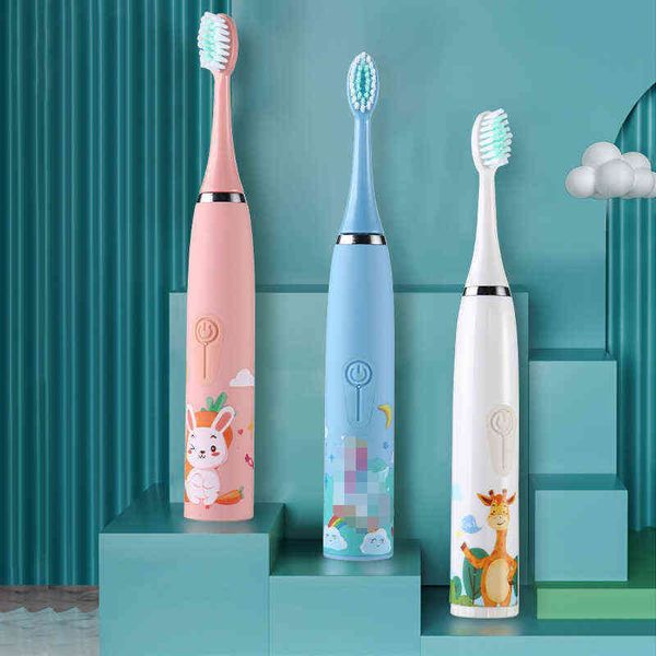 

toothbrush children's electric toothbrush cartoon pattern for kids with replace the tooth brush head ultrasonic 0315
