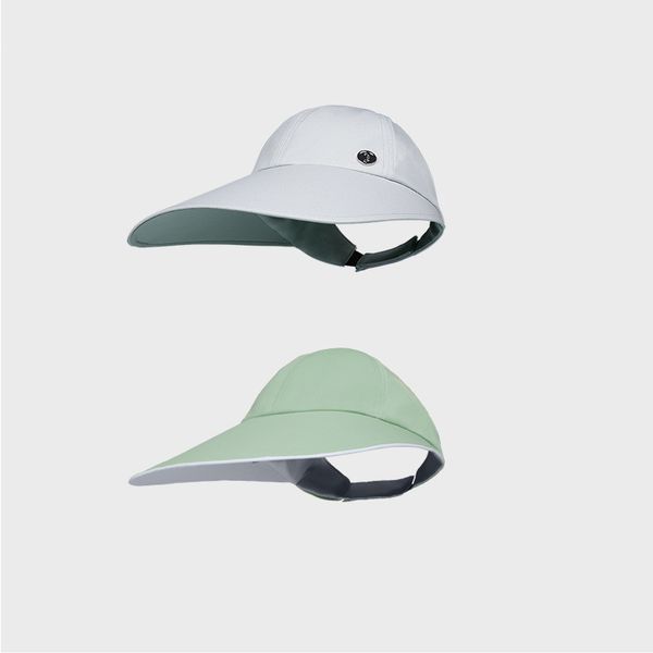 

icy half empty visors for women double sided wearing hats, Blue;gray