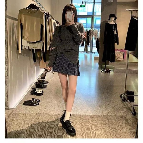 

dress shoes autumn and winter little fragrant pa black white lefu shoes women's thick bottom muffin patent leather casual lace up singl