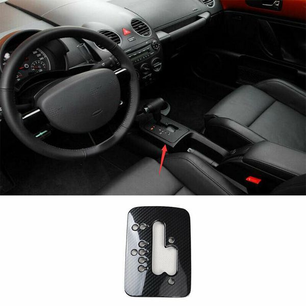 

abs carbon fiber central console gear shift cover trim for vw beetle 2007-2012
