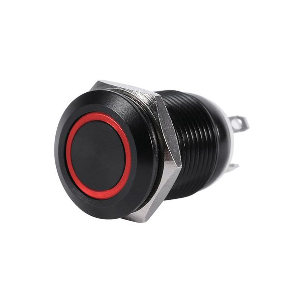 

car 12mm led light momentary push button switch toggle black case 2a