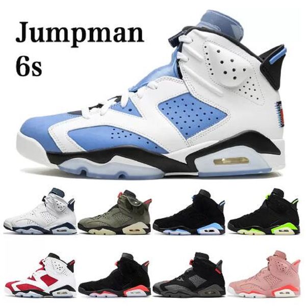 

designer 6s 6 basketball shoes white barely rose bordeaux carmine university blue electric green cactus hare dmp midnight navy unc men sneak
