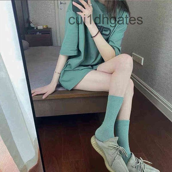 

2022 designer bb t shirt and shirts zz paris buckle loose thin printed letters short sleeved t-shirt korean st 21zj, White;black