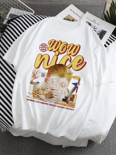 

men figure & letter graphic tee m3zh#, White;black