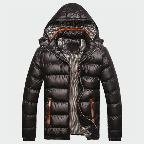 

2018 winter men's coats warm thick male jackets padded casual hooded parkas men overcoats mens brand clothing l-7xl ml053 t19254w, Black