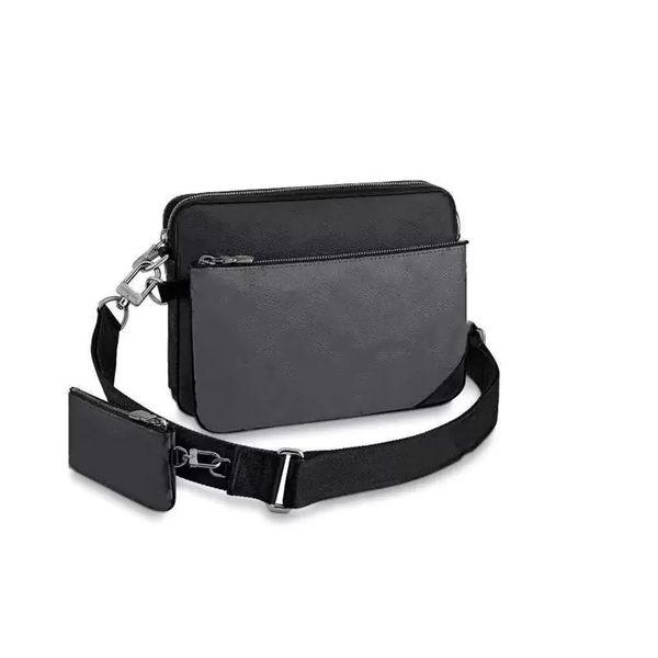 

handbags men leather trio messenger bags luxury shoulder bag designer with purse wallet clutch