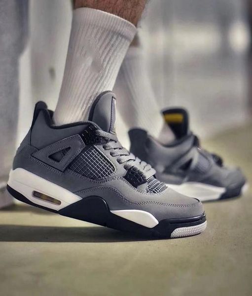 

shoes jumpman cool grey chrome dark charcoal maize women mens designer, White;red