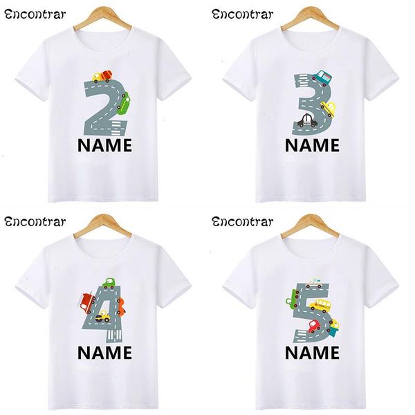 

different car print birthday boys t-shirt t shirt 1 2 3 5 6 7 8 9 10 years customize name, Blue