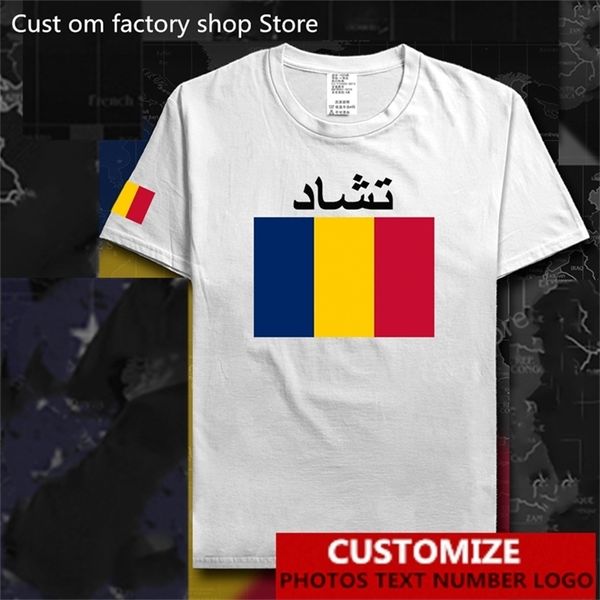 Chad t gömlek ücretsiz özel forma diy adı numarası ülke spor futbolcu tcd chadian tchad t shirt 220620