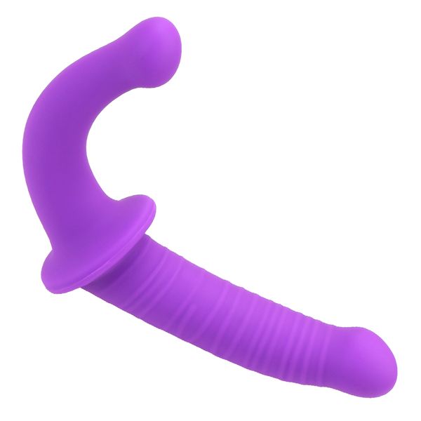 Lungo Dildo Pene Masturbazione femminile Strap-on Doppia testa Plug anale Giocattoli sexy per lesbiche Flessibili Doppi s