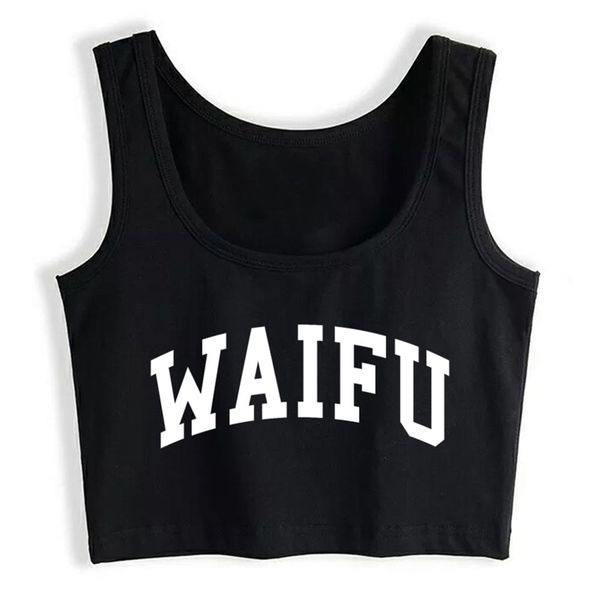 

crop female waifu cute anime casual white cotton women 220318