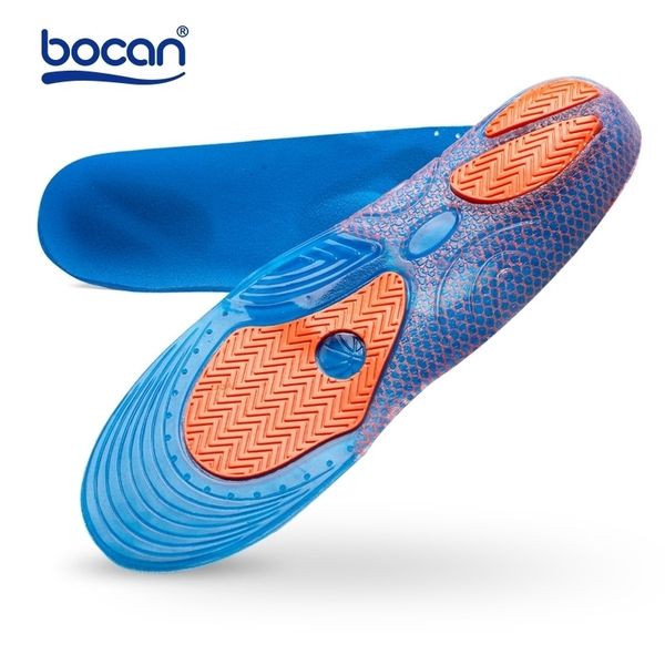 

bocan gel insoles shock absorption soft comfortable sport insoles for men and women foot pain & plantar fasciitis relief blue 210402, White;pink
