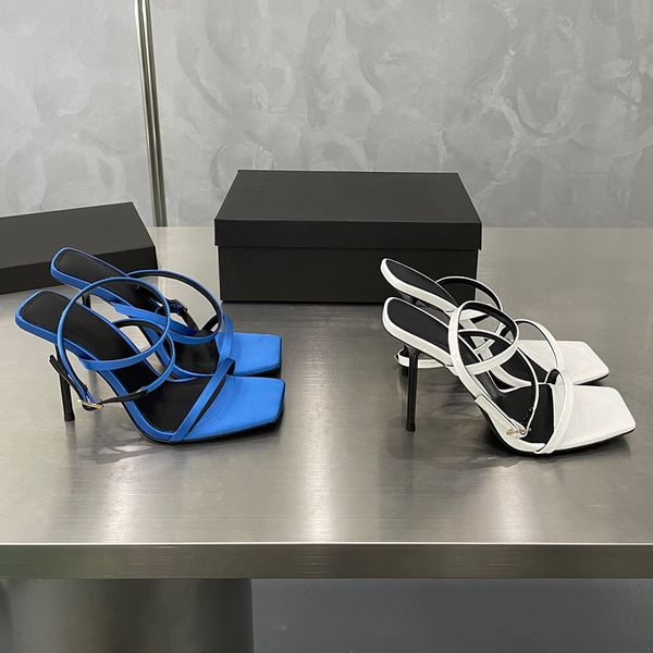 

popular roman style word with high heels dress shoes sandals professional banquet formal dress extravagant all match sandal luxury designer, Black